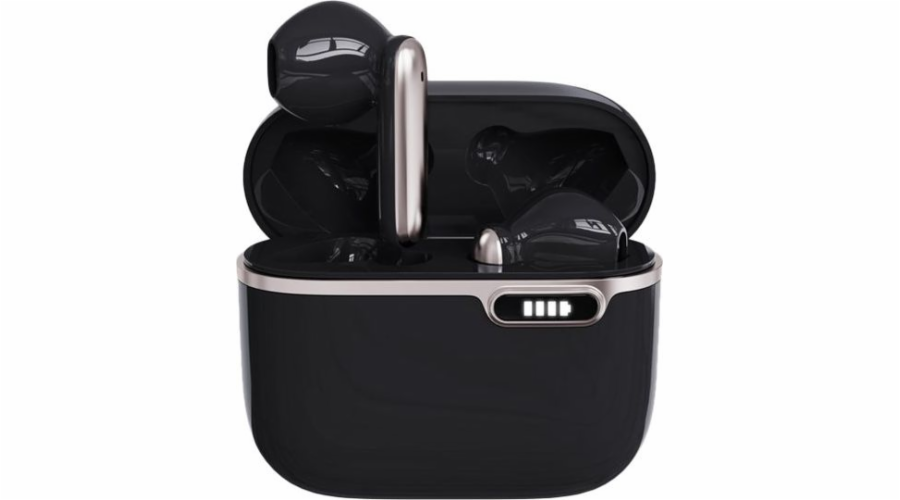 Bluetooth sluchátka s mikrofonem HQ TWS (USB-C) černá