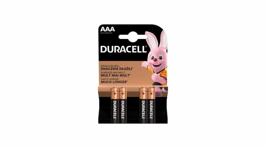Baterie Duracell Basic AAA / LR03 Blister 4 ks