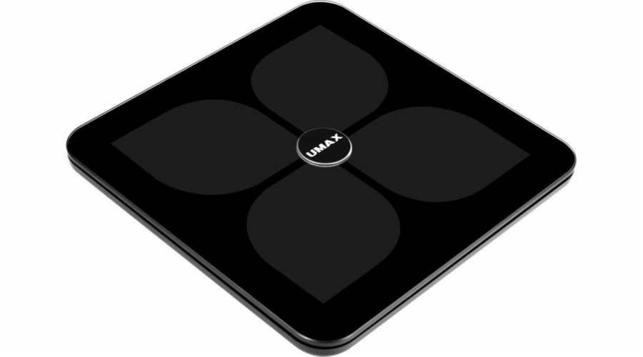 UMAX chytrá váha Smart Scale US20HRC / 0,2 – 180 kg/ Bluetooth 4.0/ 15 tělesných parametrů/ čeština/ černá