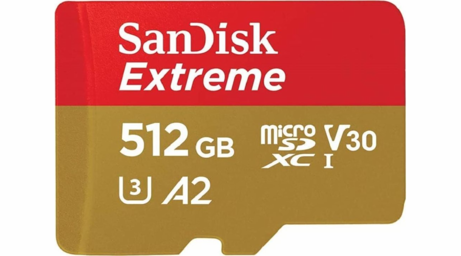 SanDisk microSDXC 512GB Extreme A2 C10 V30 UHS-I U3