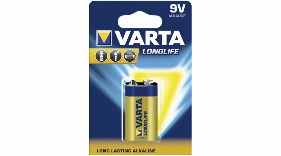 50x1 Varta Longlife Extra 9V block 6 LR 61 PU master box