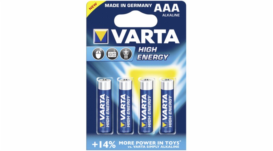 50x4 Varta High Energy Micro AAA LR 03 PU master box