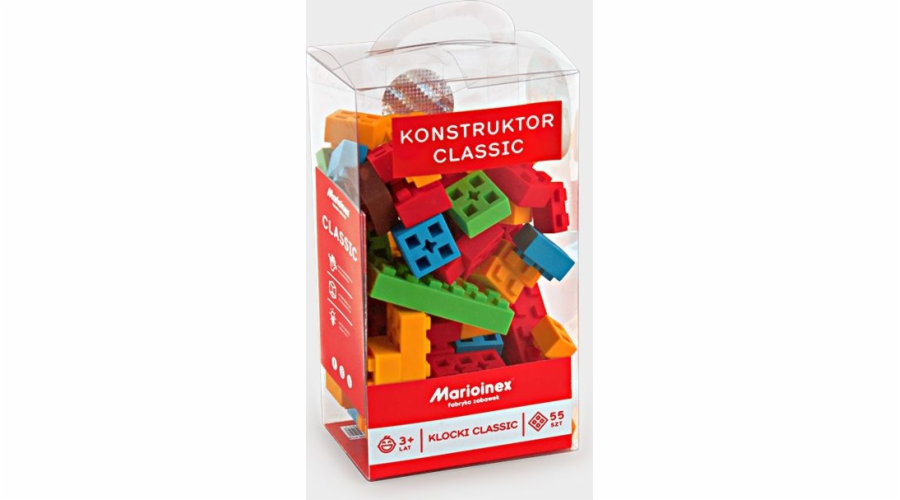 Klasické stavební bloky 55 kusů