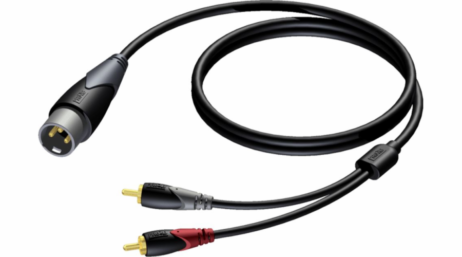 Kabel XLR Male - 2x RCA / Male Cinch 3 m