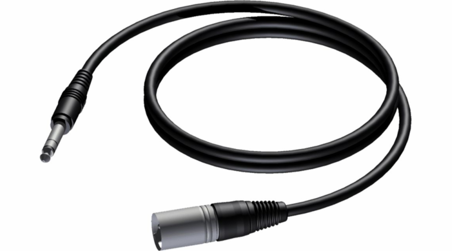 Kabel XLR samec - 6,3 mm Stereo Jack 1,5 m
