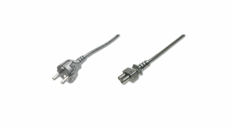 Digitus Napájecí kabel, CEE 7/7 (Typ-F) - C5 M / F, 0,75 m, H05VV-F3G 0,75qmm, bl