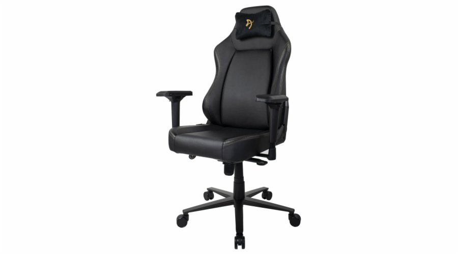 AROZZI herní židle PRIMO PU/ černá/ zlaté logo