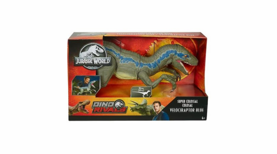Mattel Jurassic World DINO Rivals Primal Pal Velociraptor Blue