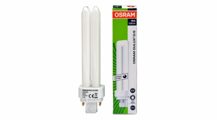 Osram DULUX D/E Energy-saving Lamp 18W/840 G24Q-2 FS1