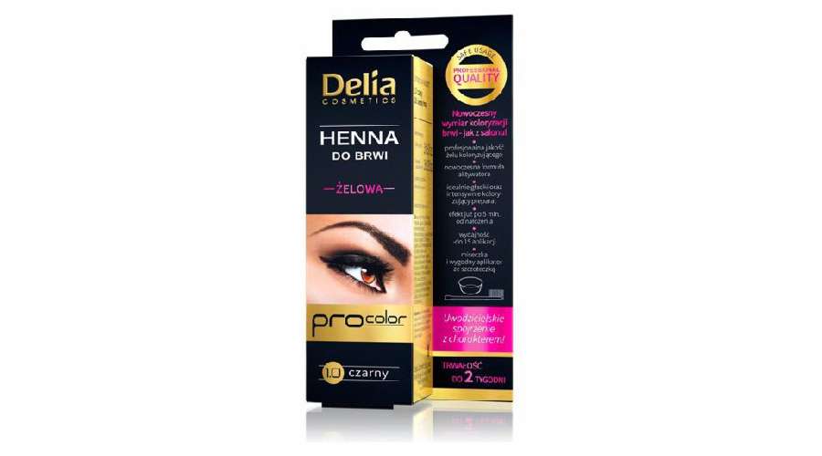Delia Henna gel na obočí 1.0 černá