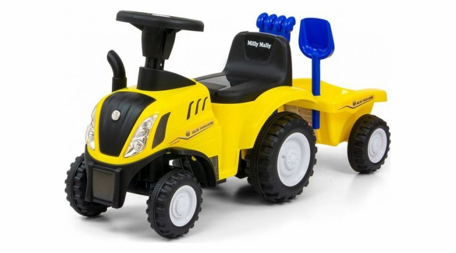 Milly Mally Dětský traktor NEW HOLLAND žlutý