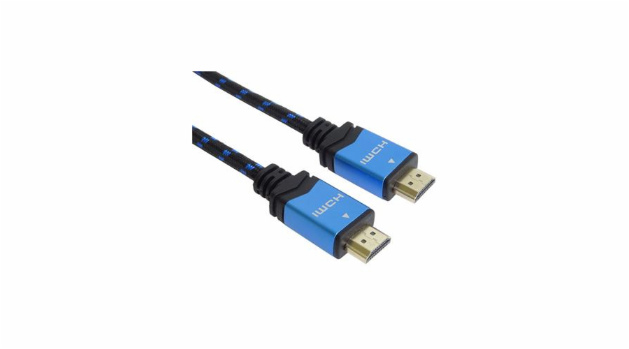 PremiumCord Ultra HDTV 4K@60Hz kabel HDMI 2.0b kovové+zlacené konektory 1m
