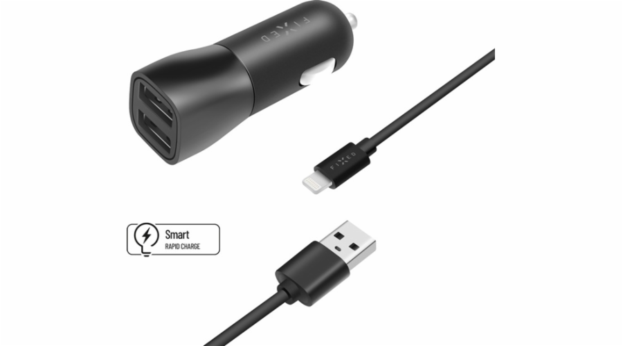 FIXED Autnab USB/Ligh 15W,FIXCC15-2UL-BK