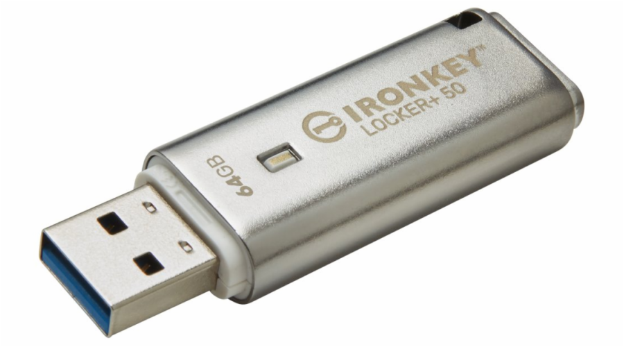 KINGSTON IronKey Locker+ 50 64GB / USB 3.2 / Šifrování XTS-AES IKLP50/64GB