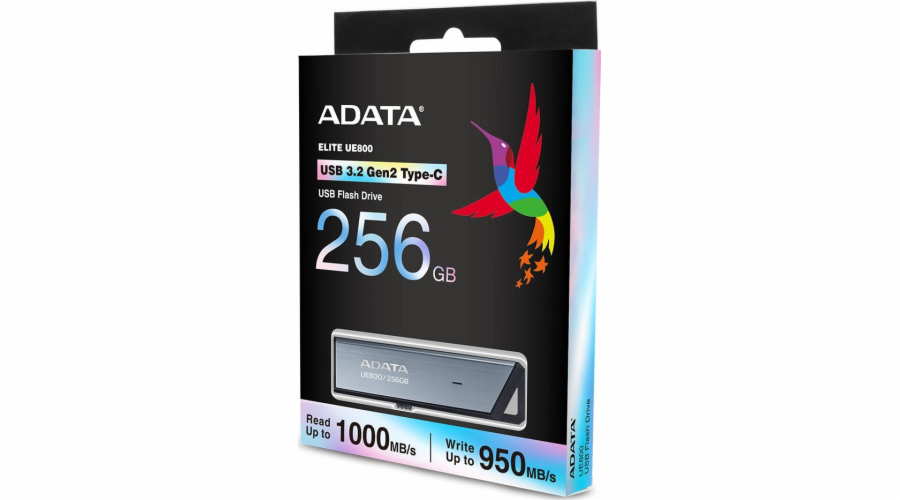ADATA UE800/256GB/1000MBps/USB 3.2/USB-C/Stříbrná AELI-UE800-256G-CSG