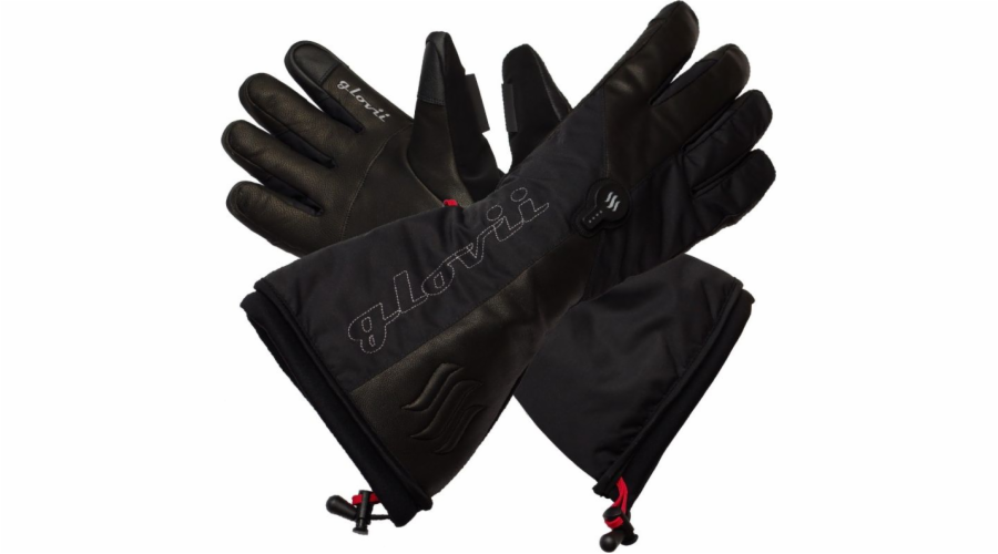 GLOVII Ski, Vyhřívané rukavice, XL, černé