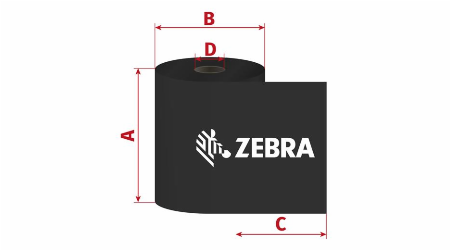 Páska Zebra ZipShip 2300, 83mm x 450m, TTR, vosk
