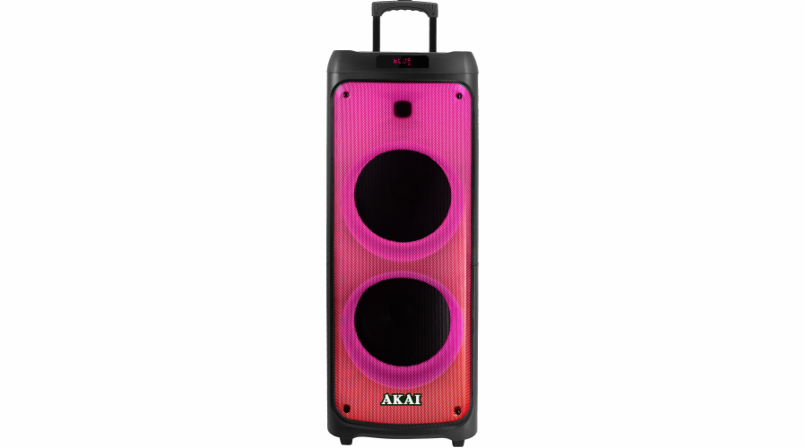 Reproduktor AKAI, Party speaker 1010, přenosný, Bluetooth, LED displej, 100 W RMS