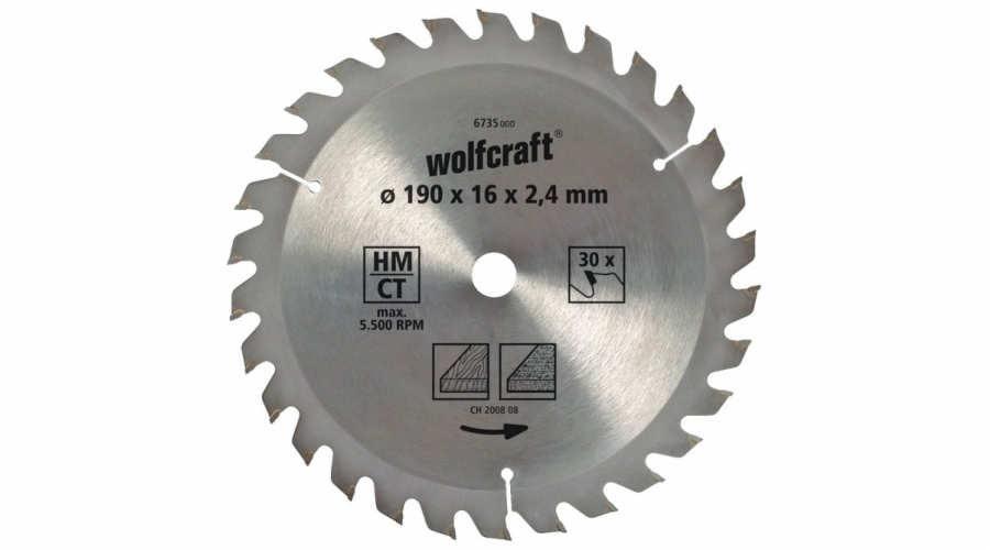 Wolfcraft Wolfcraft pilový kotouč hrubé řezy o140x12,75 Z18 6731000