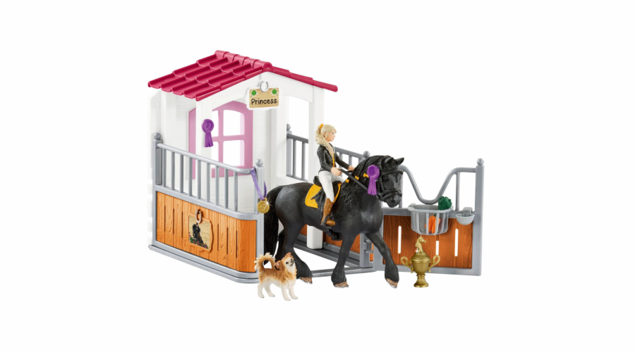 Schleich Horse Club Pferdebox mit Tori & Princess, Spielfigur
