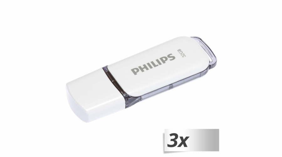 Philips USB 2.0 3-Pack 32GB Snow Edition Shadow Grey FM32FD70E/00