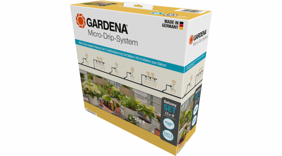 Gardena Micro-Drip-System Set Balkon (15 Pflanzen)