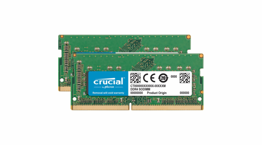 Crucial 64GB DDR4 2666 MT/s Kit 32GBx2 SODIMM 260pin pro Mac