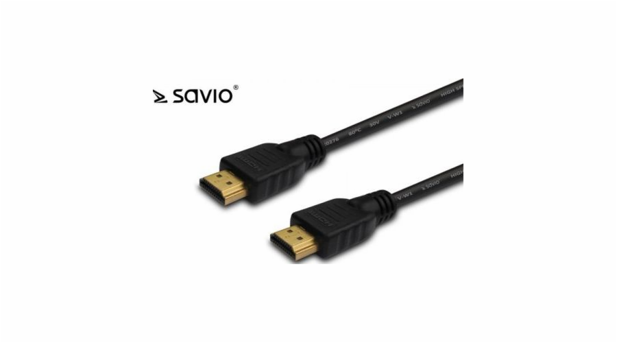 Elmak HDMI - HDMI kabel 2m černý (SAVIO CL-05Z)