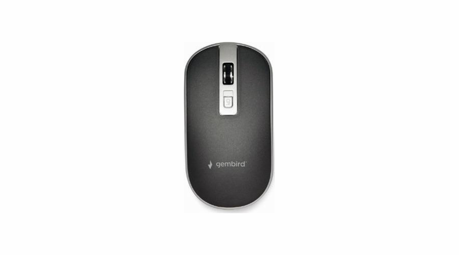 Gembird MUSW-4B-06-BS 4-button wireless optical mouse 1600 DPI black-silver