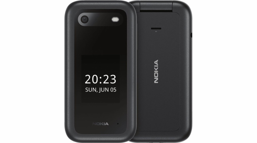 Nokia 2660 Flip 4G Dual Sim Set černá + stolní nabíječka