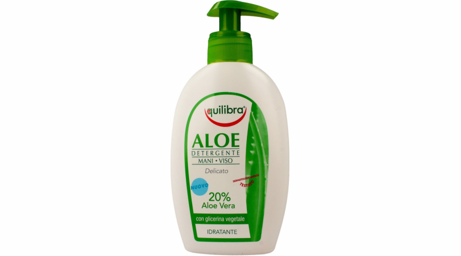 Equilibra Detergente Mani Viso aloe vera čisticí gel na obličej a ruce Aloe Vera 300 ml