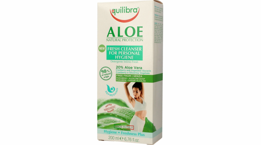 Equiliba aloe Cleanser pro osobní hygienu aloe intimní hygienický gel aloe vera 200ml