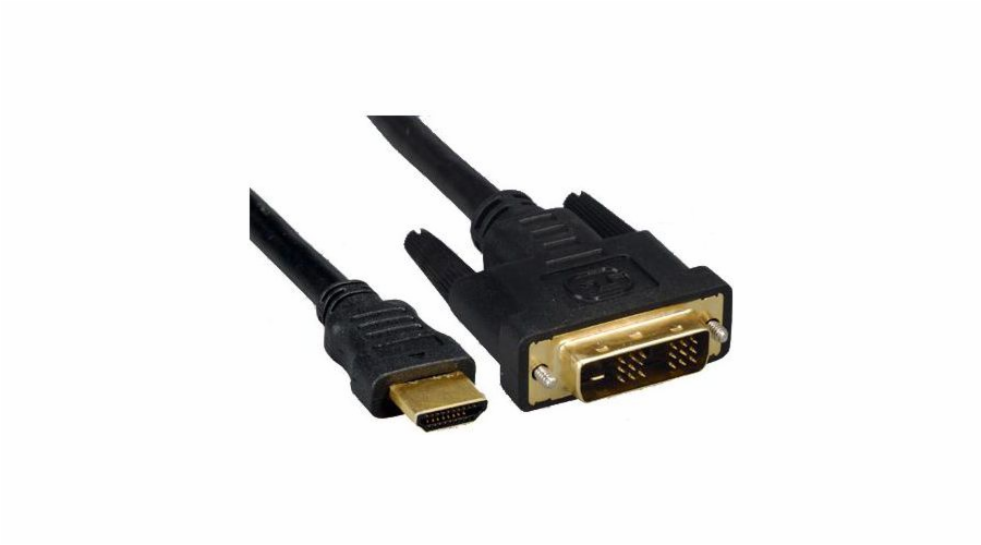 Kabel HDMI - DVI-D 10m czarny