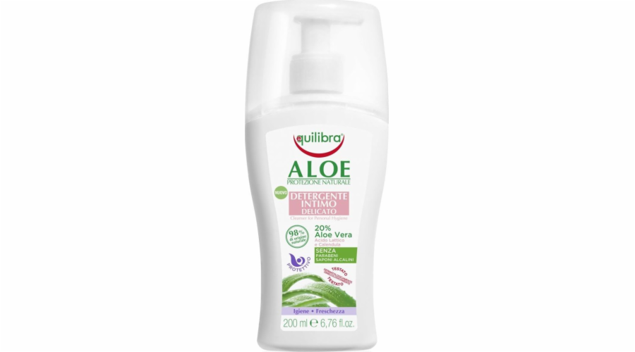 Equilibra Jemný gel pro intimní hygienu Aloe Vera 200ml