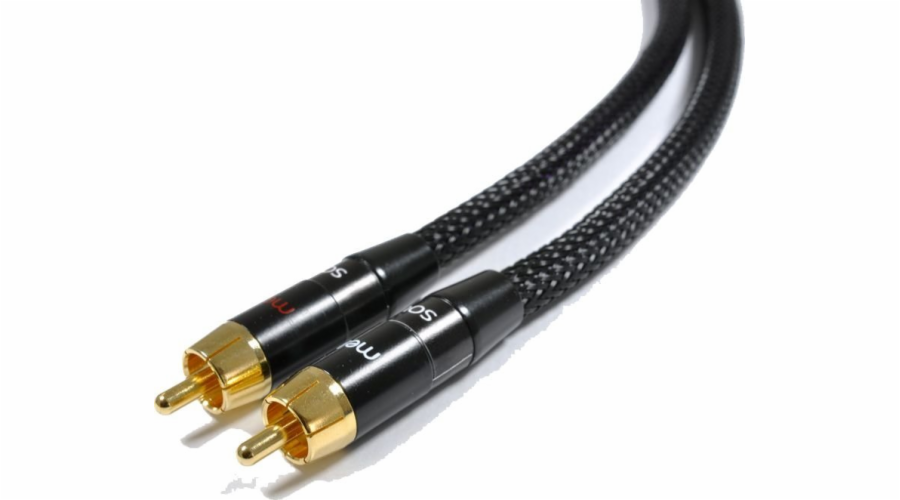 Melodika RCA (Cinch) x2 - RCA (Cinch) x2 kabel 0,5m černý