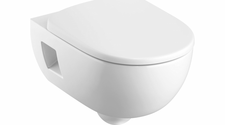Koło Nova Pro Premium trychtýřová toaletní mísa Rimfree, závěsná, oválná, s polokrytým kováním (M33126000)
