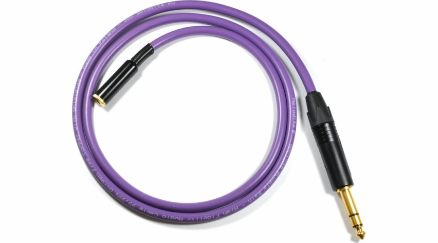 Kabel Melodika Jack 3,5mm - Jack 6,3mm 7m fialový