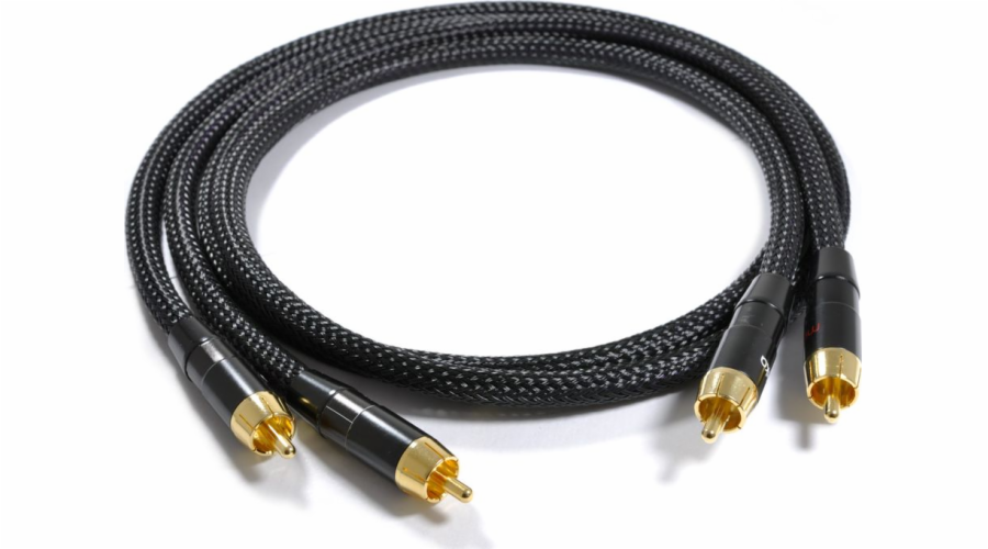 Melodika RCA (Cinch) x2 - RCA (Cinch) x2 kabel 2m černý
