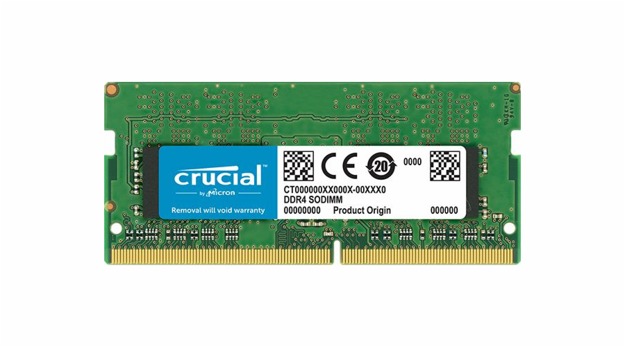 Paměť notebooku Crucial SODIMM, DDR4, 8 GB, 2400 MHz, CL17 (CT8G4SFS824A)