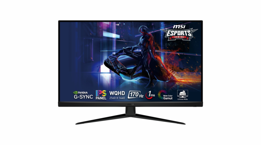 MSI Gaming monitor G321Q, 31,5"/2560 x 1440 /IPS, 170Hz/1ms/1200:1/300cd / m2 /2xHDMI/DP
