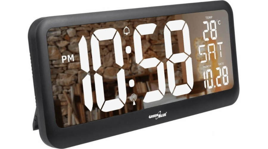 LCD nástěnné hodiny s teplotním čidlem GB214