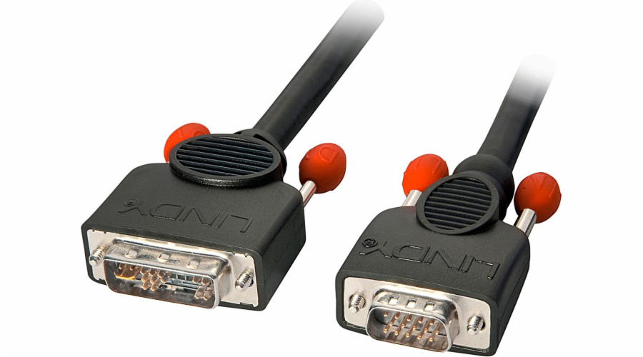 Lindy DVI-A - D-Sub (VGA) kabel 1m černý (41195)
