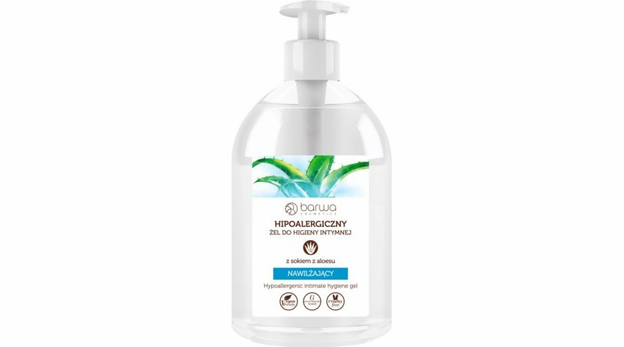 Barwa Hypoalergenní hydratační gel pro intimní hygienu Aloe Vera 500ml