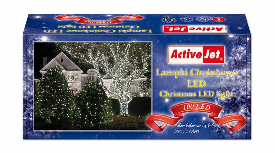 Vánoční osvětlení Activejet LED vícebarevný kabel - RGB 100ks. (CL10010RGBO)