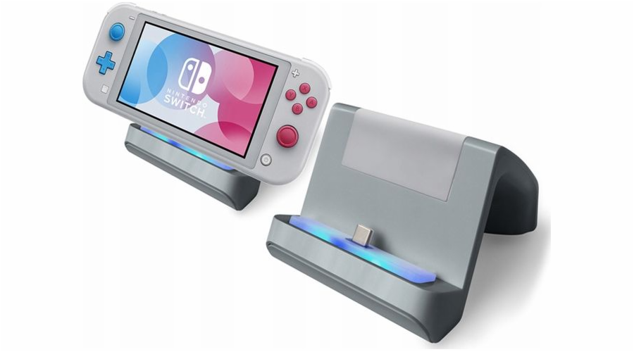 Nabíjecí stanice MARIGames 2v1 pro Nintendo Switch Lite šedá (SB5213)