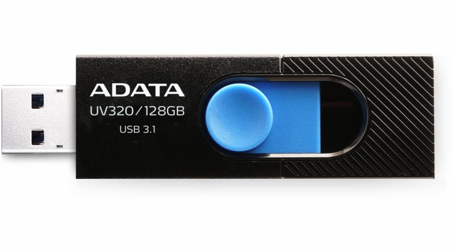 Flash disk ADATA UV320 128GB černá/modrá (AUV320-128G-RBKBL)