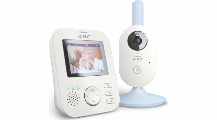 Philips AVENT Baby monitor SCD835/26 video 300 m FHSS Blue White