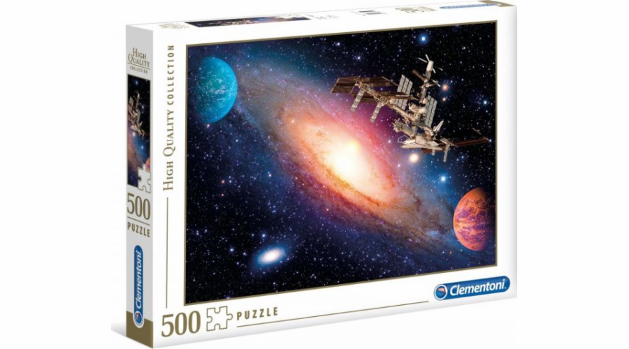 Clementoni Puzzle 500 dílků HQ Mezinárodní vesmírná stanice