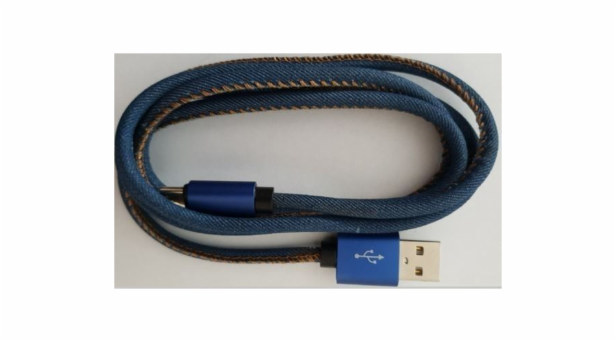 Gembird USB kabel Micro USB kabel prémiové džíny 1 m-CC-USB2J-AMmBM-1M-BL