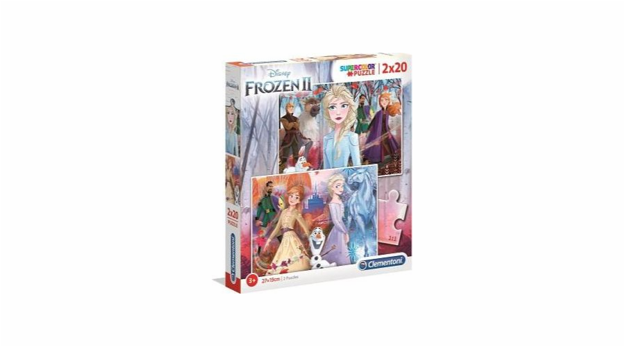 Clementoni Puzzle 2x20 Super barva Frozen 2